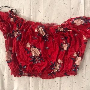 red flower blouse 🥀